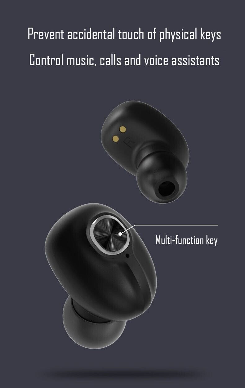 Auriculares Bluetooth TWS Impermeables con Cancelación de Ruido, Versión Bluetooth 5.1, Inalámbricos