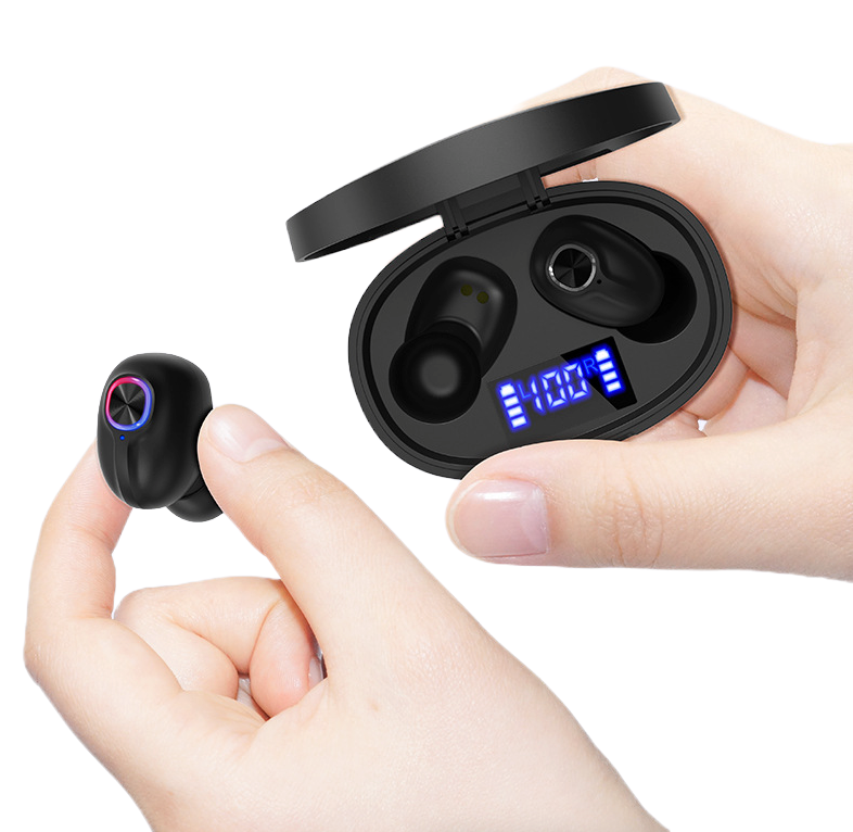 Auriculares Bluetooth TWS Impermeables con Cancelación de Ruido, Versión Bluetooth 5.1, Inalámbricos
