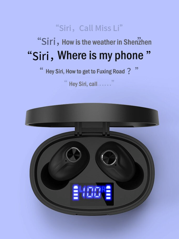 Auriculares Bluetooth TWS Impermeables con Cancelación de Ruido, Versión Bluetooth 5.1, Inalámbricos